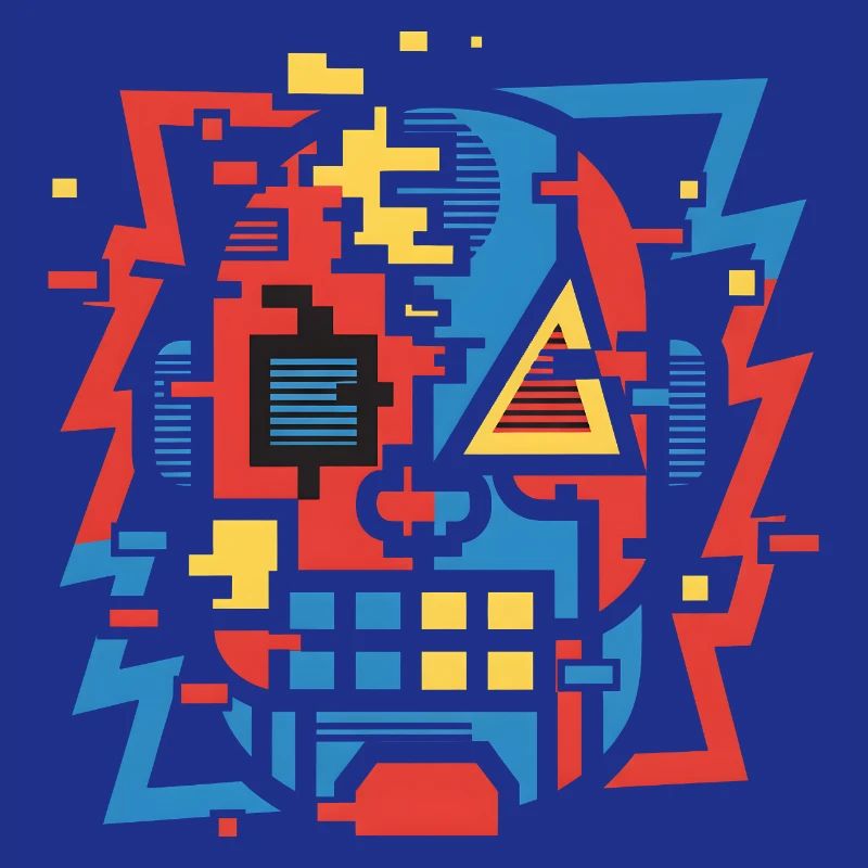 Face de bug abstraite