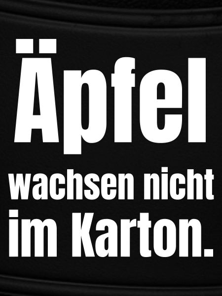 Äpfel wachsen nicht im Karton