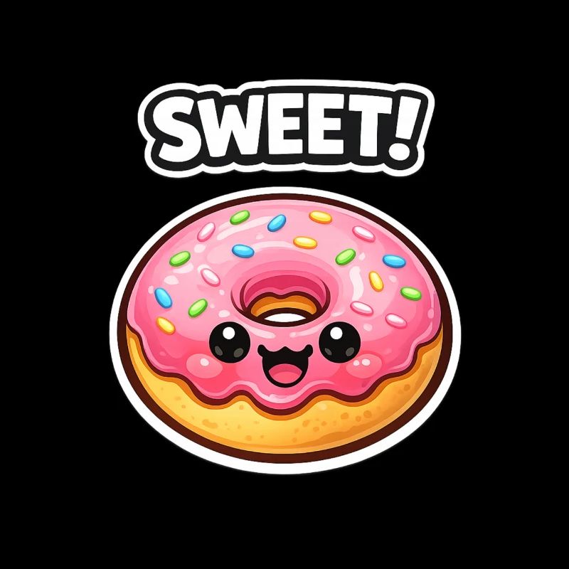 Kawaii Donut Rosa Zuckerguss