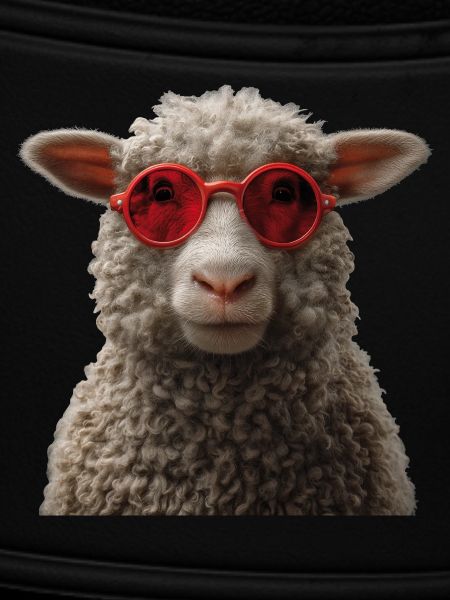 Schaf mit Sonnebrille