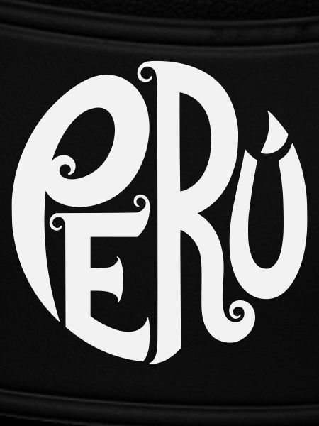 Peru - Verschnörkelte Typografie 