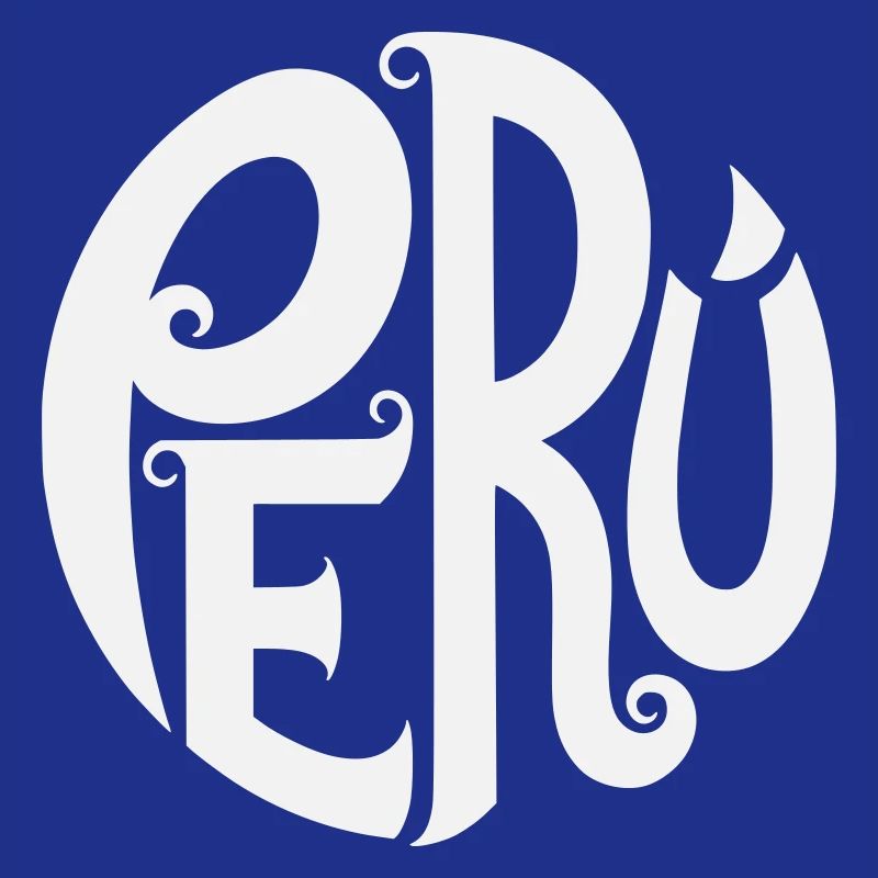 Peru - Verschnörkelte Typografie 