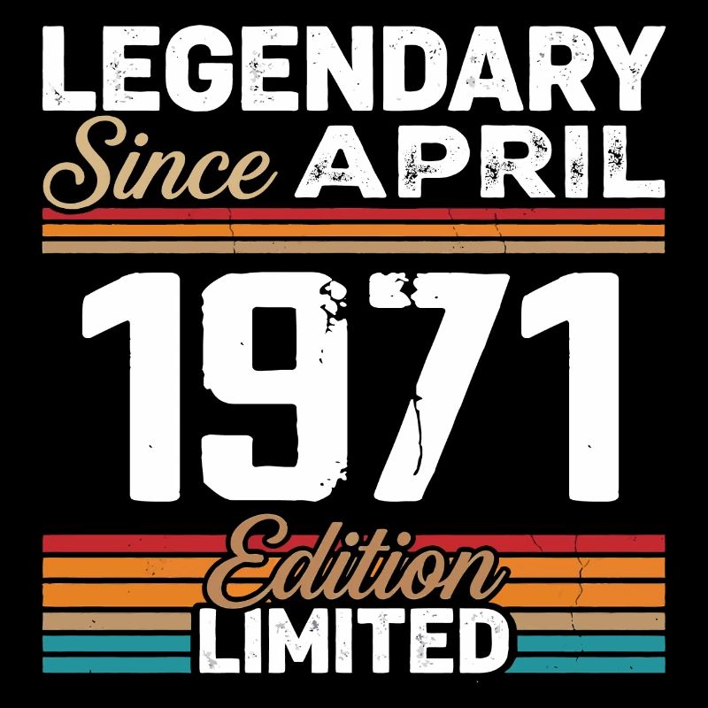 April 1971 Retro April 1971 Birthday Gift