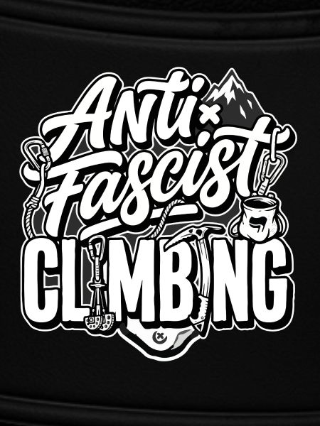 Antifascist Climbing Mountain Tee