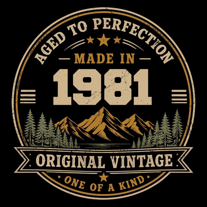 1981 Rétro 1981 Vintage 1981 Cadeau 1981