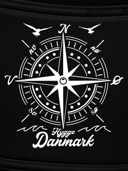 Nordischer Kompass mit Danmark-Text