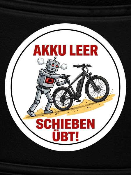 Roboter Pedelec Schieben Spruch