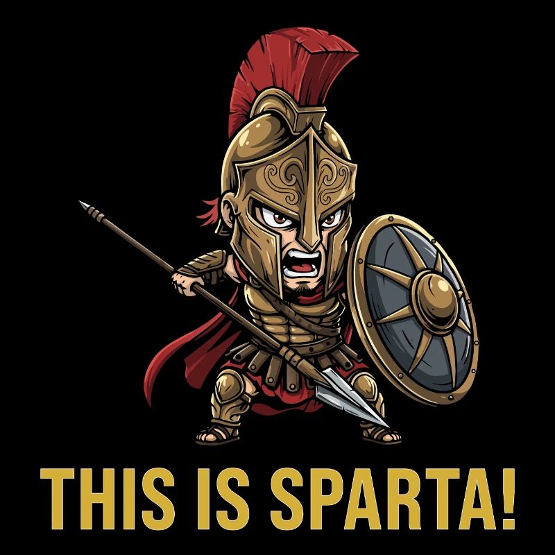Das ist Sparta - Kawaii Spartan Warrior Greek Meme