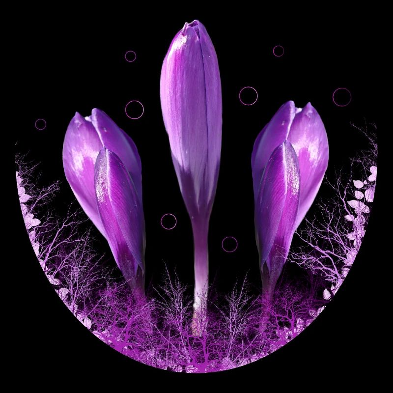Crocus Crocus Fleurs Violettes