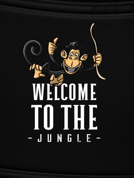 Jungle Affe Willkommensdesign