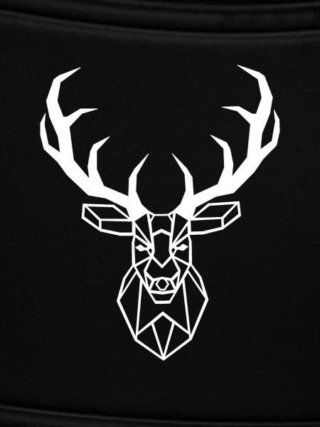 White Geometric Deer