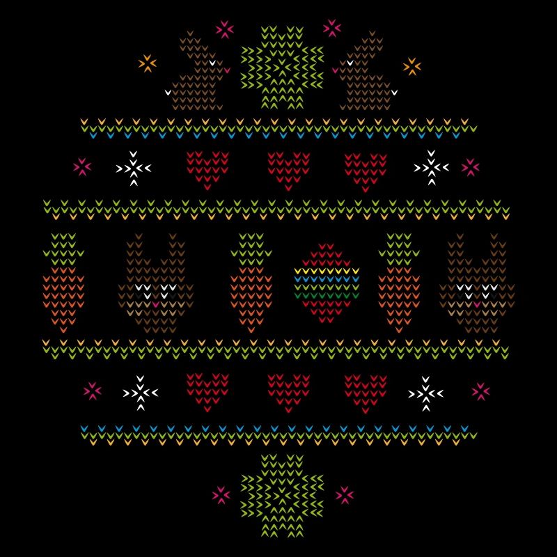 Easter motifs in knitting pattern style for Easter