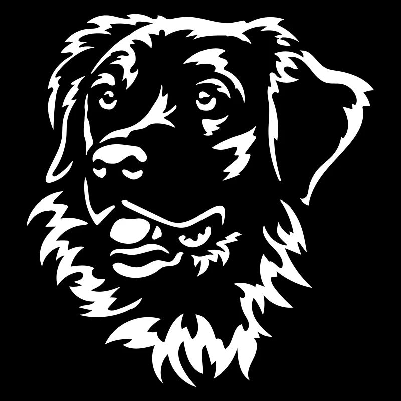 Golden Retriever Kopf "Black Edition"