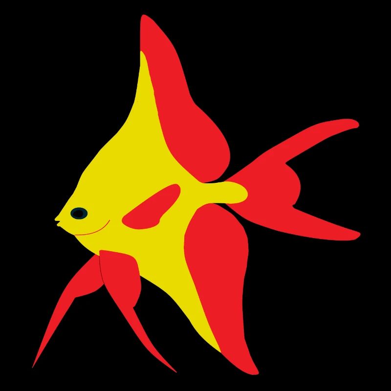 Red and yellow flag fish