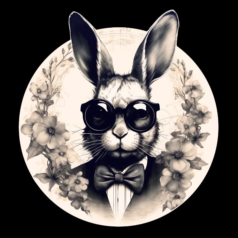 Lapin cool avec des lunettes de soleil