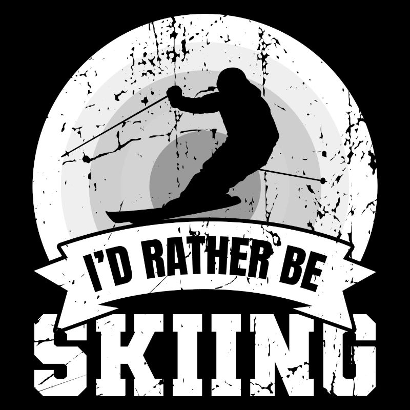 Lustiger Skifahrer Spruch