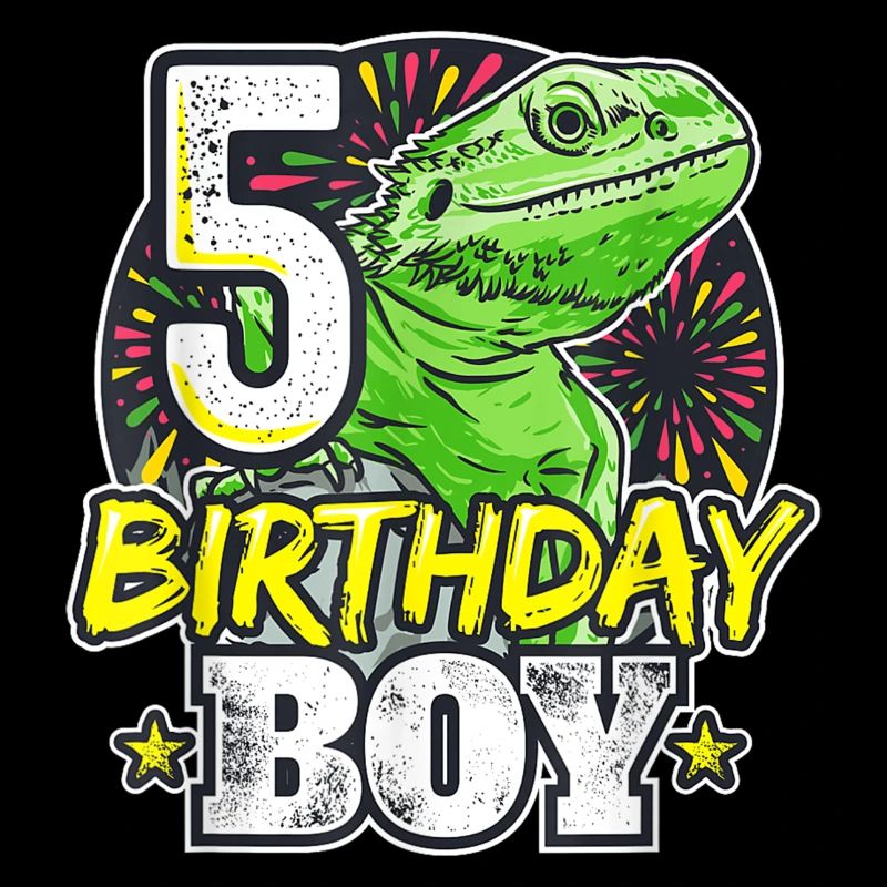 Dino 5e anniversaire garçon