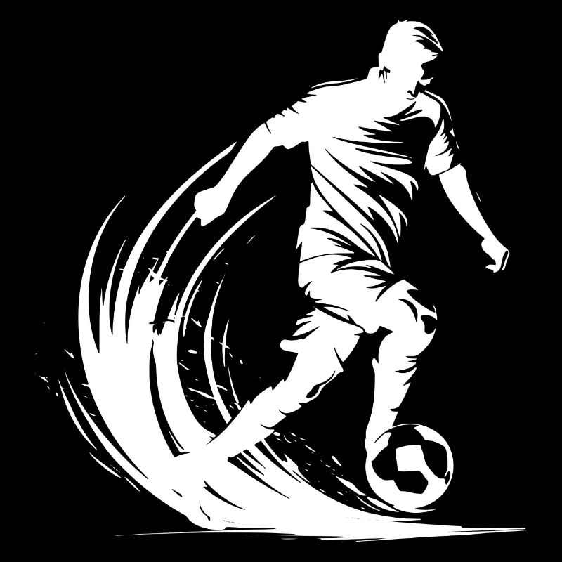 Soccer Player Graphic
