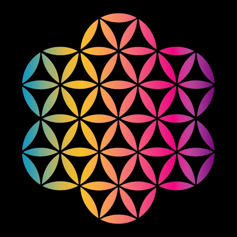 Yoga Fleur de Vie Fleur de Vie Mandala coloré
