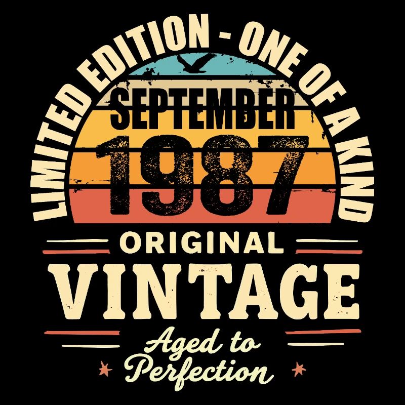 September 1987 Gift 1987 Vintage September 1987