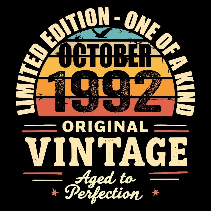 Rétro Octobre 1992 - birthday october 1992