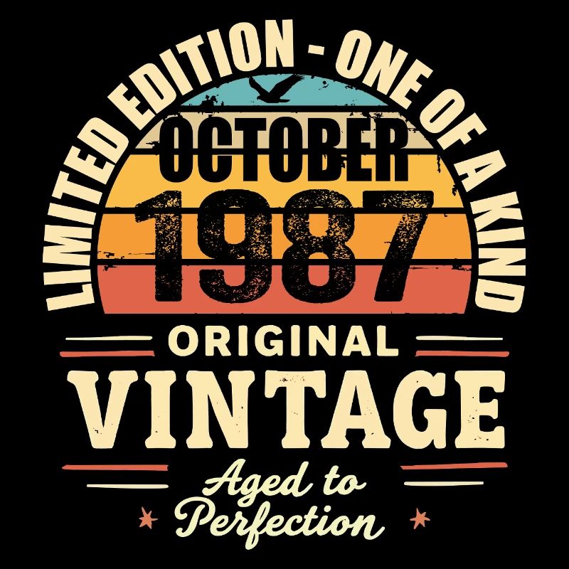 Rétro Octobre 1987 - birthday october 1987