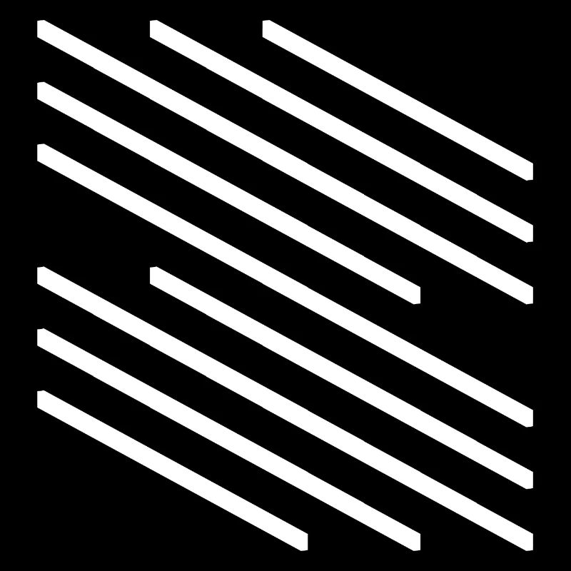Minimalistisches Design mit diagonalem Linienmuster