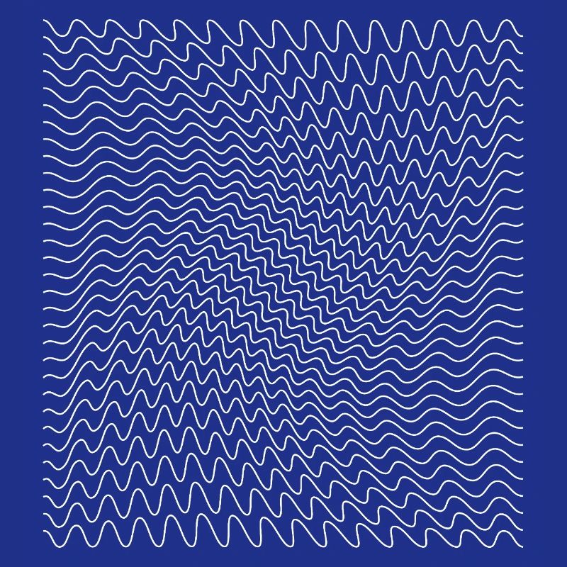 Impression d’illusion d’optique de ligne ondulée dynamique