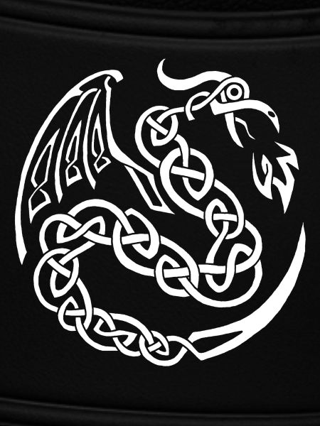 White Celtic Dragon