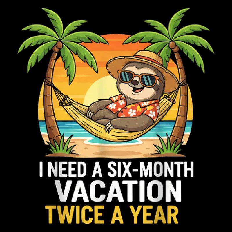 Six-Month Vacation Sloth