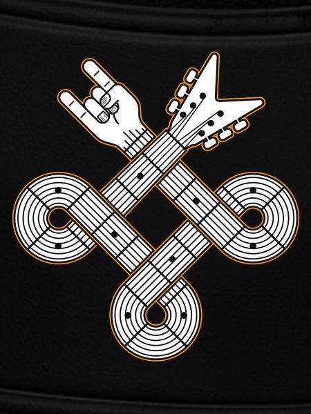Interlaced Guitar Celtic Knot