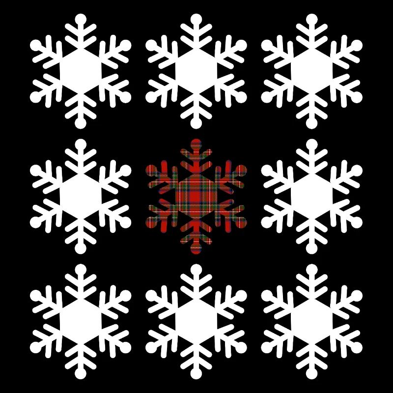 Flocon de neige en tartan