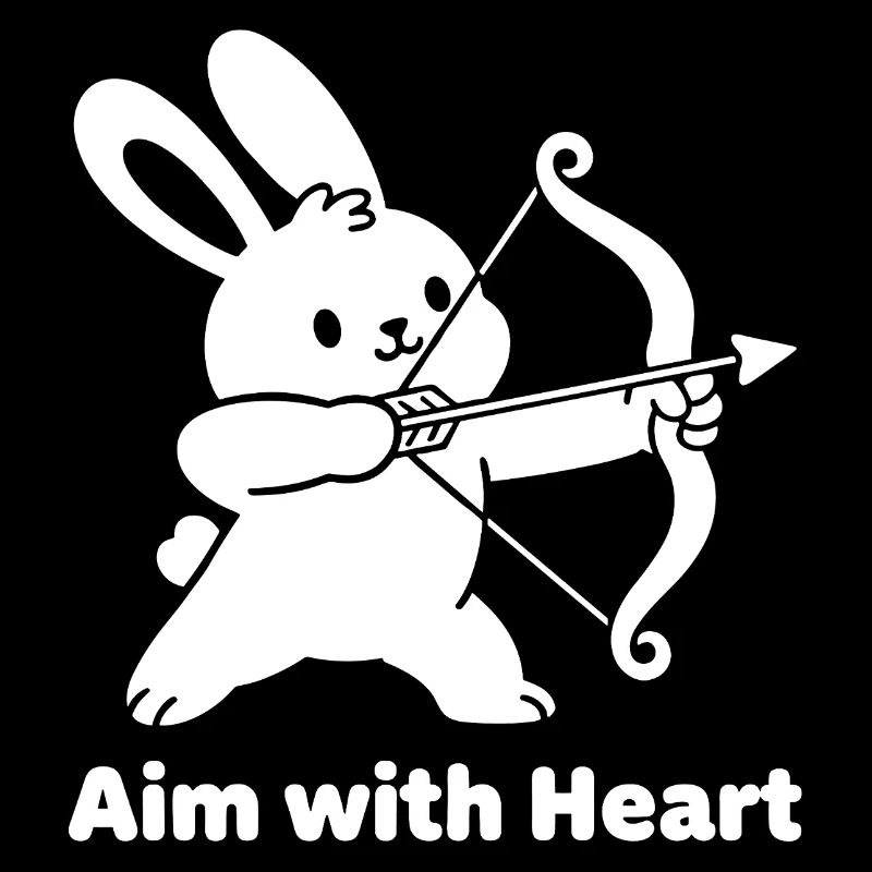 Lapin avec motif de cœur en forme d’arc