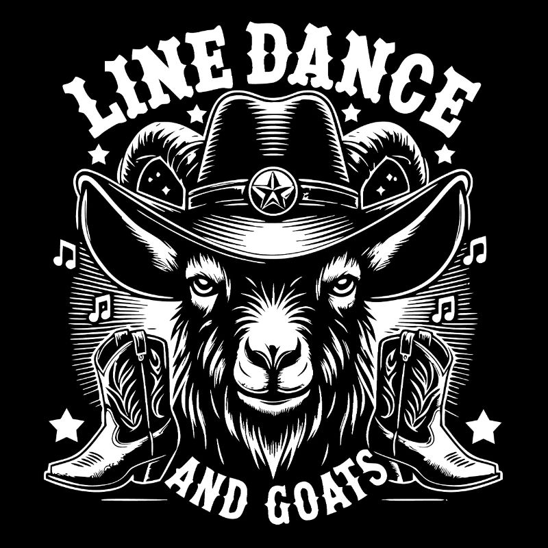 Line Dance Goats Cowboys