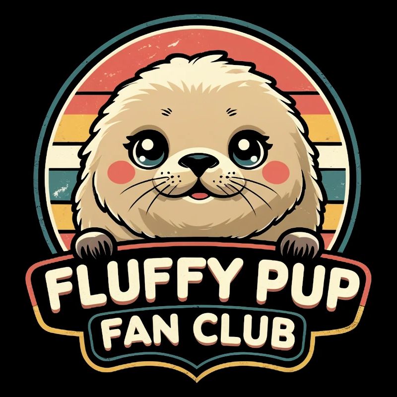 Sattelrobbe Robben Fluffy Pup Fan Club