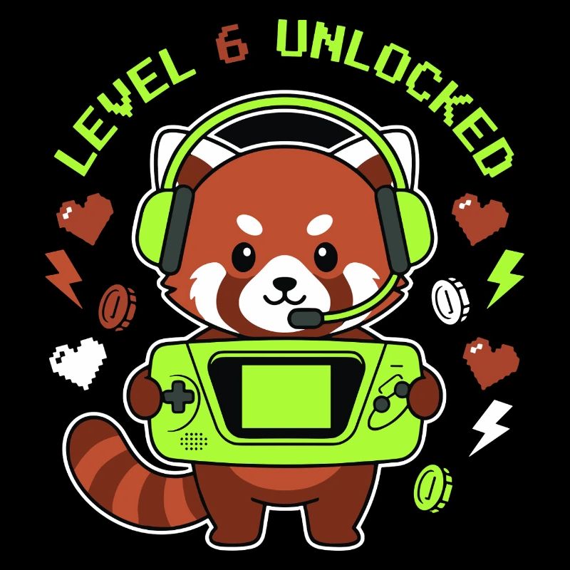 Level 6 Unlocked Roter Panda Gamer