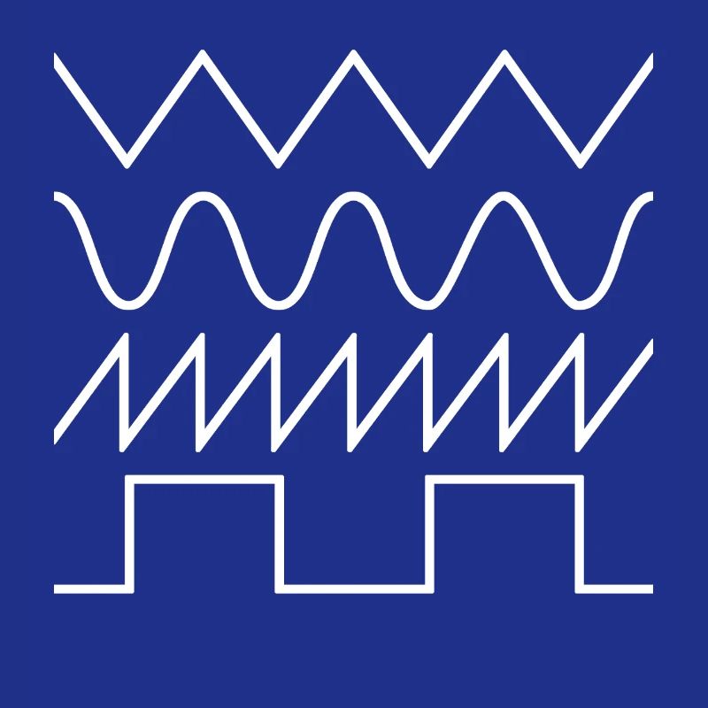 Synthesizer Waveforms (white font) #2