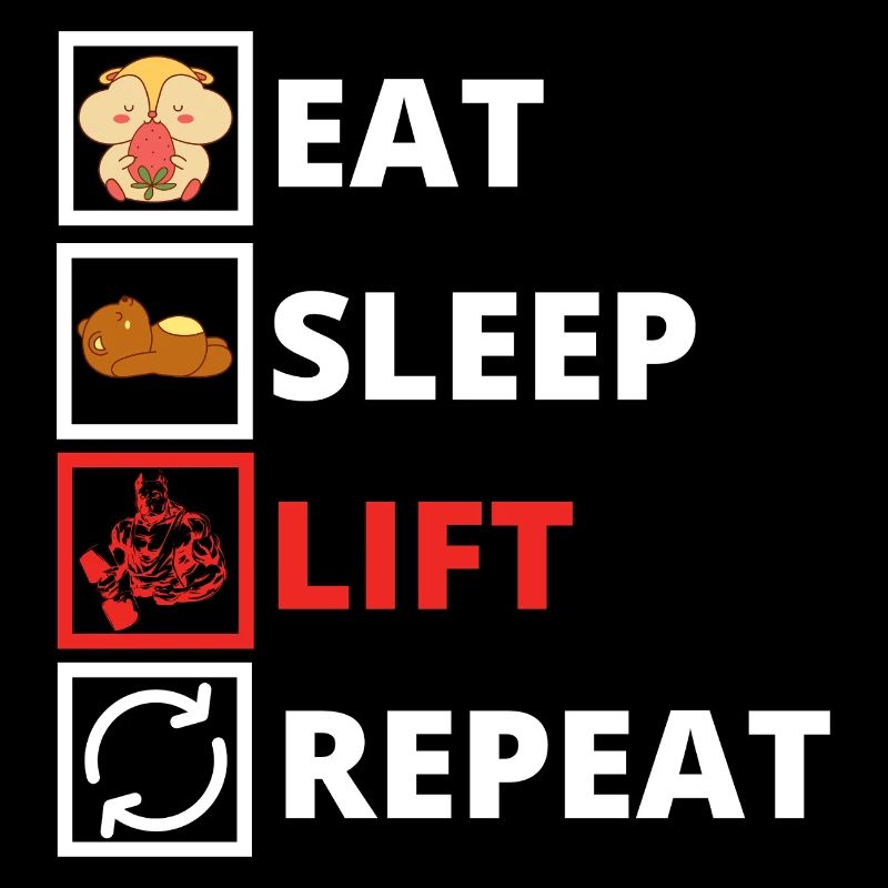 Manger dormir soulever répéter