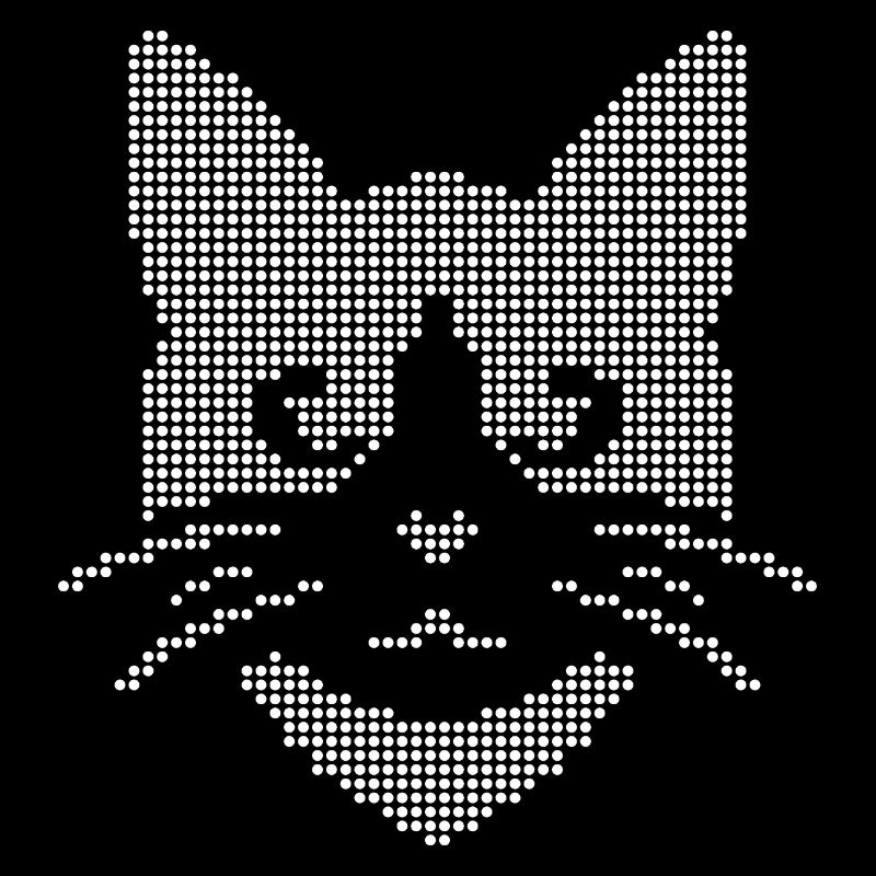 Halbton-Katzengesicht