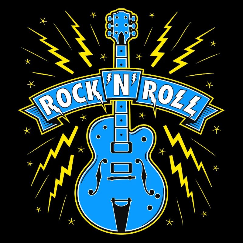 Guitare Rock 'n' Roll Bannière