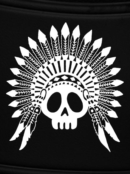 Indian Chief Skull (White)