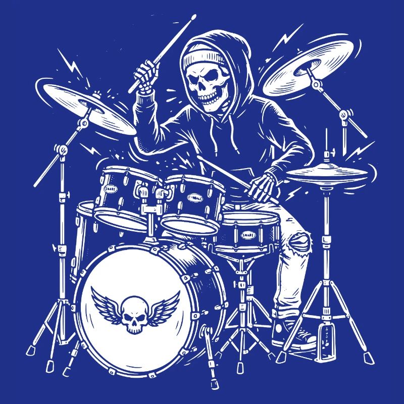Grim Drummer Skeleton