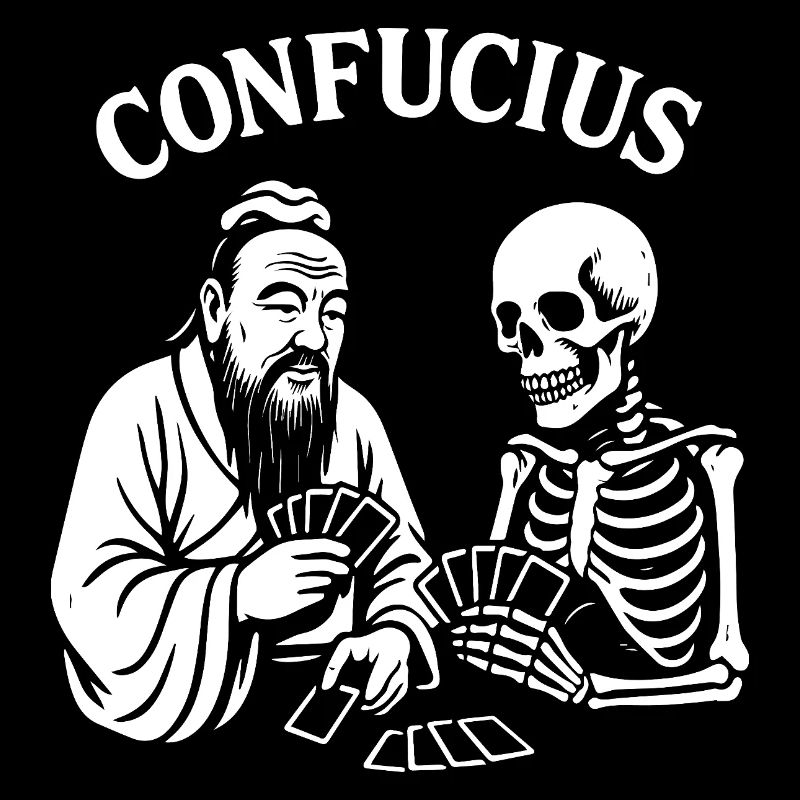 Confucius Skeleton Card Deck