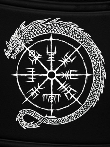 Vegvisir Midgardschlange - Wikinger Kompass