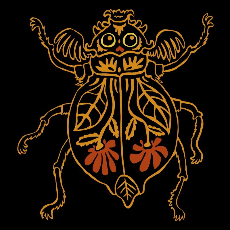 coléoptère des fleurs coloré