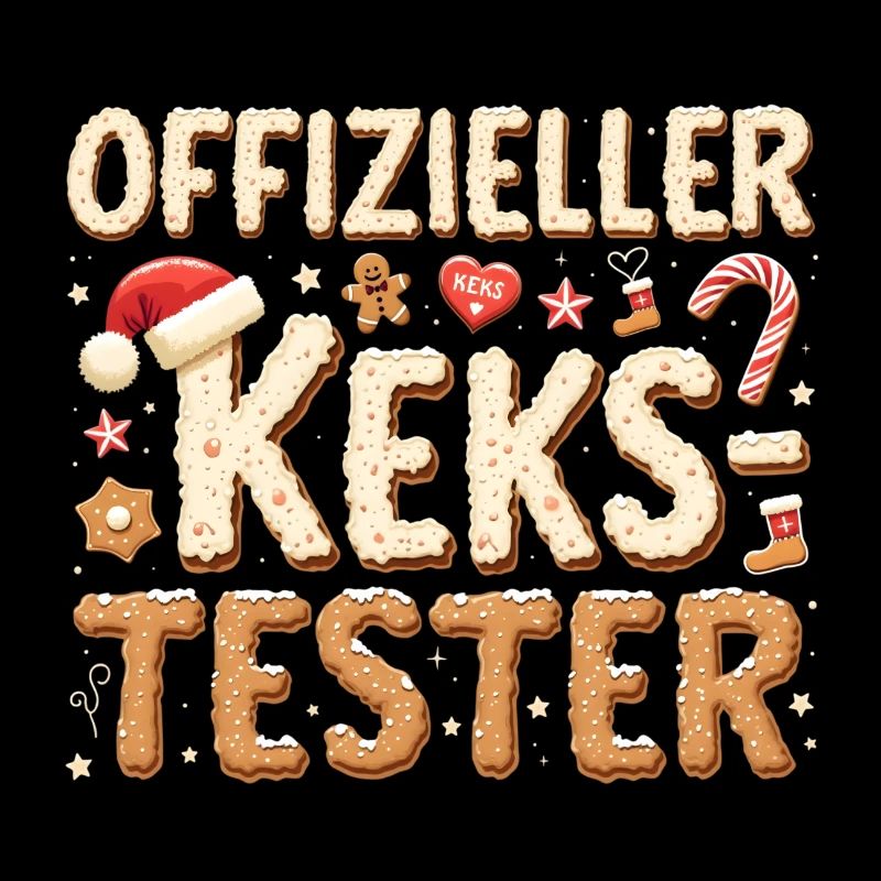 Offizieller Keks-Tester Weihnachten Plätzchen Spaß