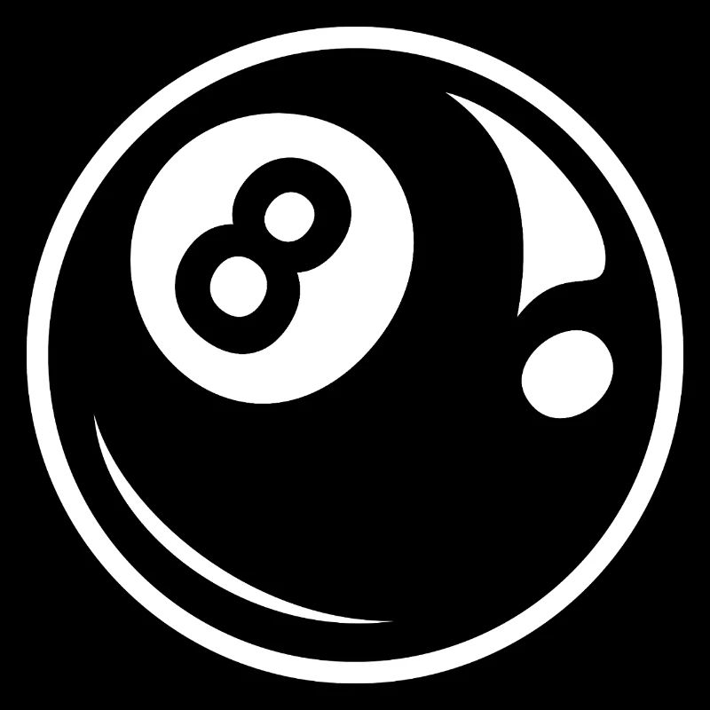 Eight Ball, Billardkugel, Billard Spieler Geschenk