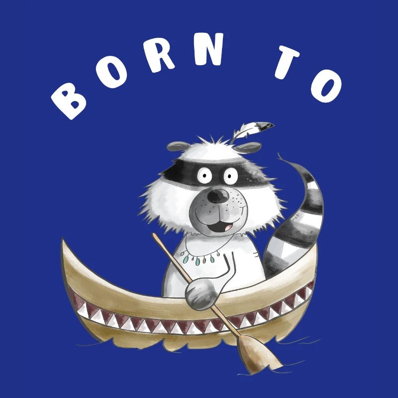 Zum Paddeln oder Rudern Geboren Waschbär Geschenk