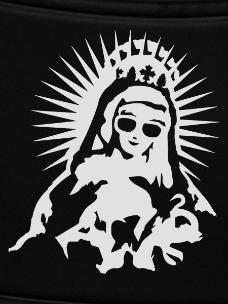 Jungfrau Maria mit Sonnenbrille