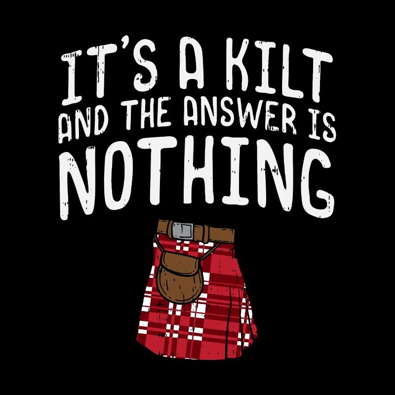 C'est un kilt et la réponse n'est rien pour les écossais